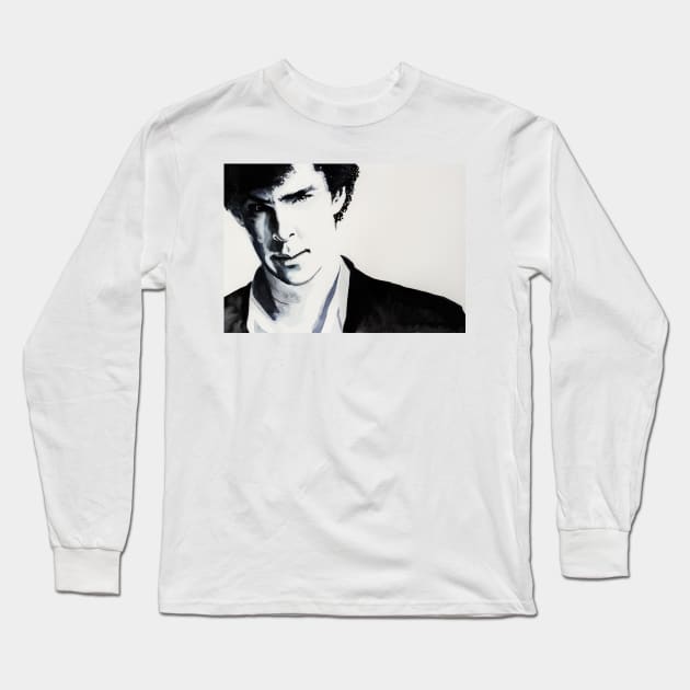 Benedict Cumberbatch Long Sleeve T-Shirt by kovacsannabrigi
